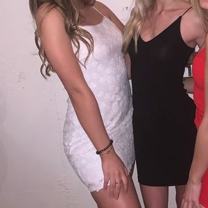 White sequin dress